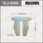 MASUMA клипса пластиковая крепежная KJ- 348 арт. 90189-06048