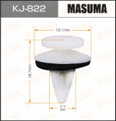 MASUMA клипса пластиковая крепежная KJ-822 арт. MR322000