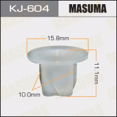 MASUMA клипса пластиковая крепежная KJ- 604 арт. 01281-00831