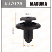 MASUMA клипса пластиковая крепежная KJ-2178 арт. 59122FA010