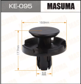 MASUMA клипса пластиковая крепежная KE-095 арт. KE-095